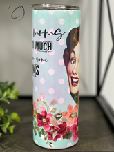 Load image into Gallery viewer, Retro Some Moms Cuss Too Much 20oz Skinny Tumbler