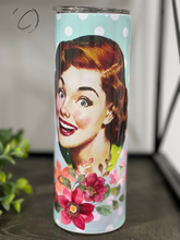 Load image into Gallery viewer, Retro Some Moms Cuss Too Much 20oz Skinny Tumbler
