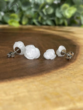 Load image into Gallery viewer, Rose Translucent Stud Earrings