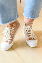 Load image into Gallery viewer, Velvet High Tops in Tan by Corkys
