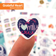 Load image into Gallery viewer, Grateful Heart Stickers | Gratitude, Positive, Good Vibes, Encouraging, Etc.