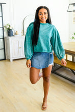 Load image into Gallery viewer, Mid Rise Overlapping Distressed Denim Judy Blue Skort