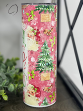Load image into Gallery viewer, Santa Stop Judging Me 20oz Skinny Tumbler