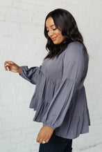 Load image into Gallery viewer, Sassy Swing Top in Charcoal