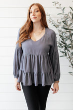Load image into Gallery viewer, Sassy Swing Top in Charcoal