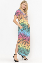 Load image into Gallery viewer, Safari Rainbow Maxi Dress