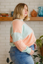 Load image into Gallery viewer, Secret Bookclub Checkered Sweater in Canteloupe