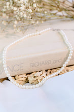 Load image into Gallery viewer, She's So Audrey Sterling Silver &amp; Faux Pearl Necklace