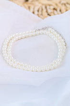 Load image into Gallery viewer, She's So Audrey Sterling Silver &amp; Faux Pearl Necklace