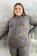 Load image into Gallery viewer, Shine Like A Star Zip Up Workout Jacket