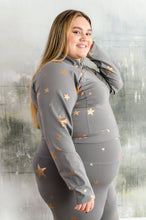 Load image into Gallery viewer, Shine Like A Star Zip Up Workout Jacket