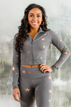 Load image into Gallery viewer, Shine Like A Star Zip Up Workout Jacket