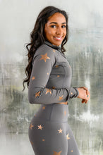 Load image into Gallery viewer, Shine Like A Star Zip Up Workout Jacket