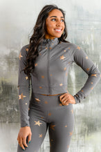 Load image into Gallery viewer, Shine Like A Star Zip Up Workout Jacket