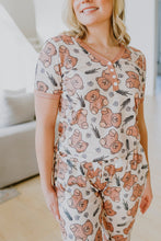 Load image into Gallery viewer, PREORDER: Short Sleeve Jogger PJ Set in Assorted Prints
