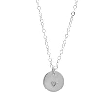 Load image into Gallery viewer, Heart Disc Necklace