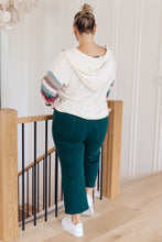 Load image into Gallery viewer, Skip and A Hop Rainbow Sleeve Half Zip Hoodie