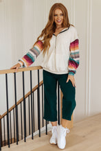 Load image into Gallery viewer, Skip and A Hop Rainbow Sleeve Half Zip Hoodie