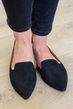 Load image into Gallery viewer, So Classic Suede Flats In Black