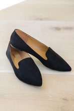 Load image into Gallery viewer, So Classic Suede Flats In Black