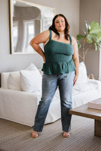 Load image into Gallery viewer, High Waist Slit Hem Straight Judy Blue Jeans