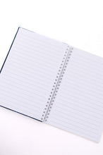 Load image into Gallery viewer, Spiral Writing Notebook in Blue Marble