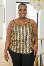 Load image into Gallery viewer, Stayin' Alive V-Neck Sequin Tank in Gold