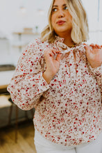 Load image into Gallery viewer, Stella Notched Neck Floral Long Sleeve Blouse