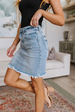 Load image into Gallery viewer, Stephanie Raw Hem Denim Skirt