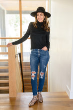 Load image into Gallery viewer, Stylin Girl Turtleneck in Black