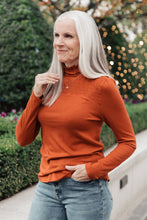 Load image into Gallery viewer, Stylin Girl Turtleneck in Rust