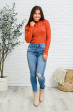 Load image into Gallery viewer, Stylin Girl Turtleneck in Rust