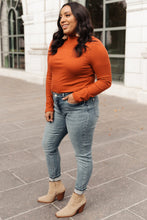 Load image into Gallery viewer, Stylin Girl Turtleneck in Rust