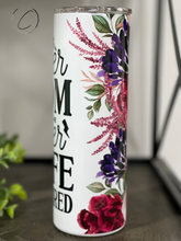 Load image into Gallery viewer, Super Mom, Wife, Tired 20oz Skinny Tumbler