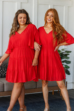Load image into Gallery viewer, Sweet and Spicy Flutter Sleeve Dress
