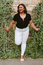 Load image into Gallery viewer, Talia High Waisted White Skinny Jeans