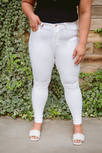 Load image into Gallery viewer, Talia High Waisted White Skinny Jeans