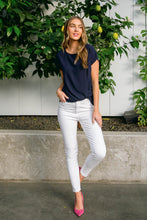 Load image into Gallery viewer, Talia High Waisted White Skinny Jeans