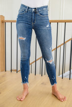 Load image into Gallery viewer, Tamara Mid Rise Raw Hem Judy Blue Jeans