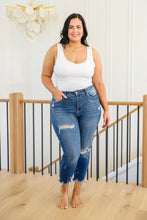 Load image into Gallery viewer, Tamara Mid Rise Raw Hem Judy Blue Jeans