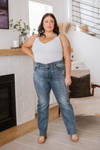 Load image into Gallery viewer, High Waist Slit Hem Straight Judy Blue Jeans