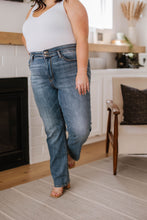 Load image into Gallery viewer, High Waist Slit Hem Straight Judy Blue Jeans