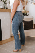 Load image into Gallery viewer, High Waist Slit Hem Straight Judy Blue Jeans