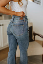 Load image into Gallery viewer, High Waist Slit Hem Straight Judy Blue Jeans