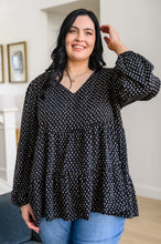 Load image into Gallery viewer, Tell Me I'm Yours Dot Print Tiered Blouse
