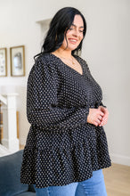 Load image into Gallery viewer, Tell Me I'm Yours Dot Print Tiered Blouse