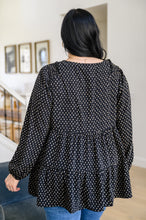 Load image into Gallery viewer, Tell Me I'm Yours Dot Print Tiered Blouse
