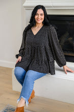 Load image into Gallery viewer, Tell Me I'm Yours Dot Print Tiered Blouse