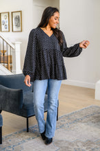 Load image into Gallery viewer, Tell Me I'm Yours Dot Print Tiered Blouse
