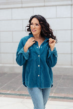 Load image into Gallery viewer, Tell Me After School Shacket in Teal